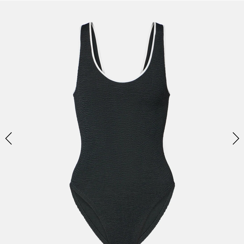Black Textured Women's Swimsuit